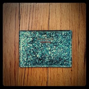 Kate Spade Sparkley Blue Card Holder
